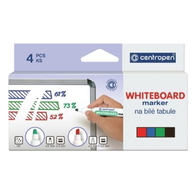 Popisovač CENTROPEN 8559 na biele tabule – sada 4 ks