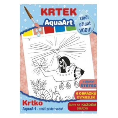 Omaľovanka A4 Akim AquaArt – stačí pridať vodu! – Krtko
