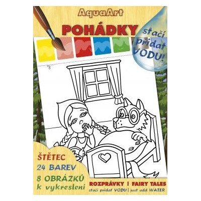Omaľovanka A4 Akim AquaArt – stačí pridať vodu! – Rozprávky