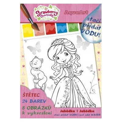 Omaľovánka A4 Akim AquaArt – stačí pridať vodu! – Strawberry Shortcake
