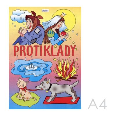 Omaľovanka A4 Litera – Protiklady