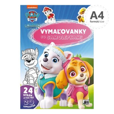 Omaľovanka JM A4 Labková patrola + samolepky