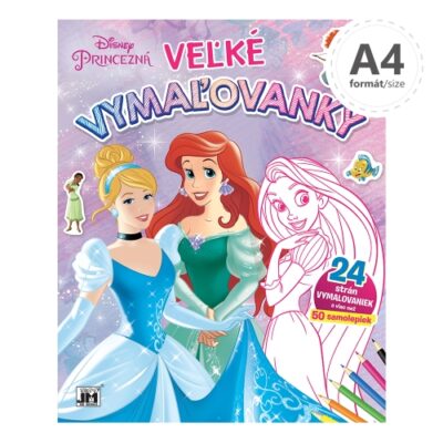 Omaľovanka veľká Princezny