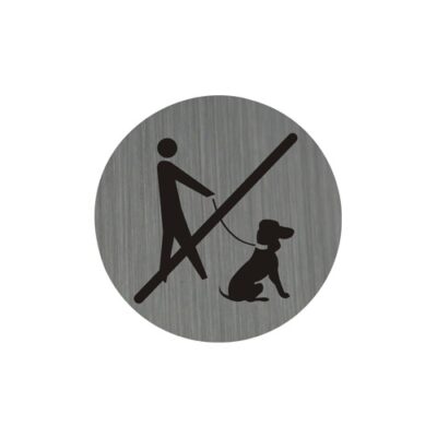 Piktogram 7,5 cm – Zákaz vstupu so psom