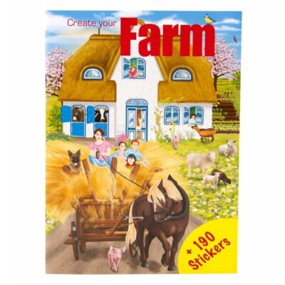 Samolepková knižka – farma, 194 samolepiek