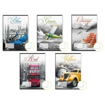 Zošit 460 čistý, 60 listový, A4 Travel Mix