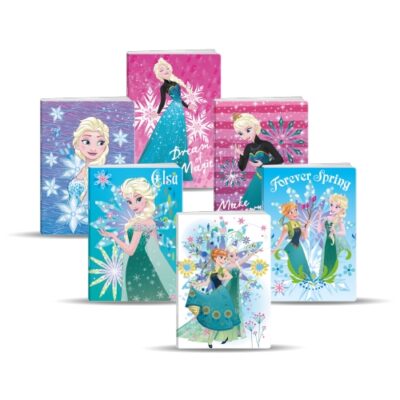 Zošit A4, linajkový, 42 listový – Premium Frozen, s glittrom