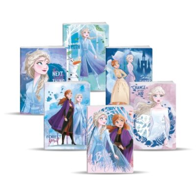 Zošit A4, linajkový, 50 listový – Premium Frozen, s glittrom