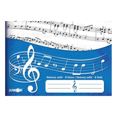 Zošit notový – 8 listový – JUNIOR